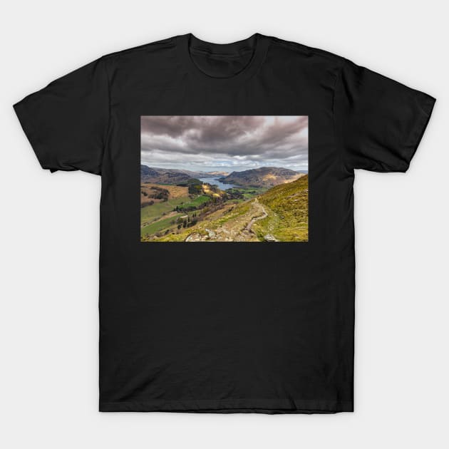 Walking Down To Ullswater T-Shirt by Reg-K-Atkinson